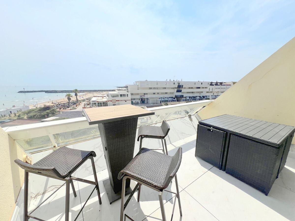Studio climatisé vue mer, parking privé à Cap d'Agde - Photo 4