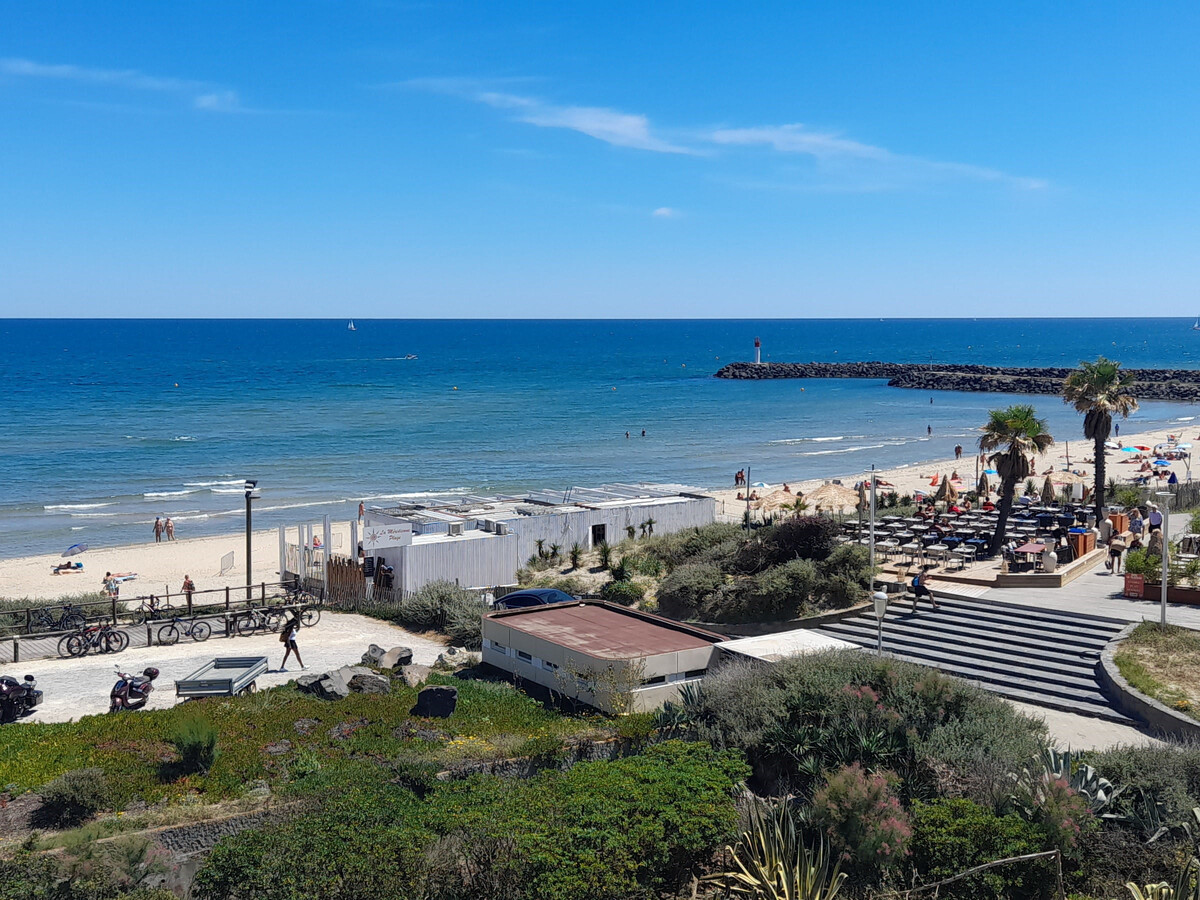 Studio climatisé vue mer, parking privé à Cap d'Agde - Photo 5