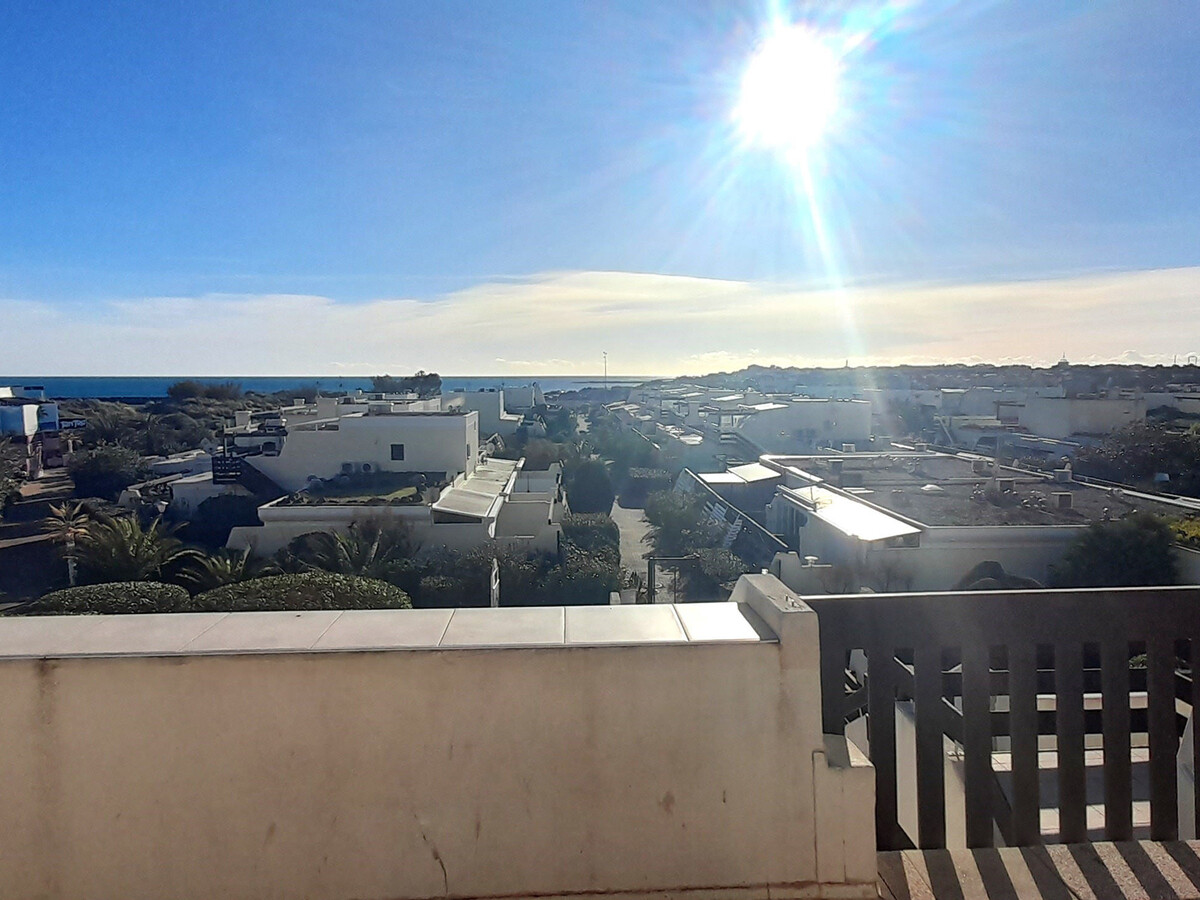 Appartement 2 pers. avec vue mer et terrasse au Cap d'Agde - Photo 1