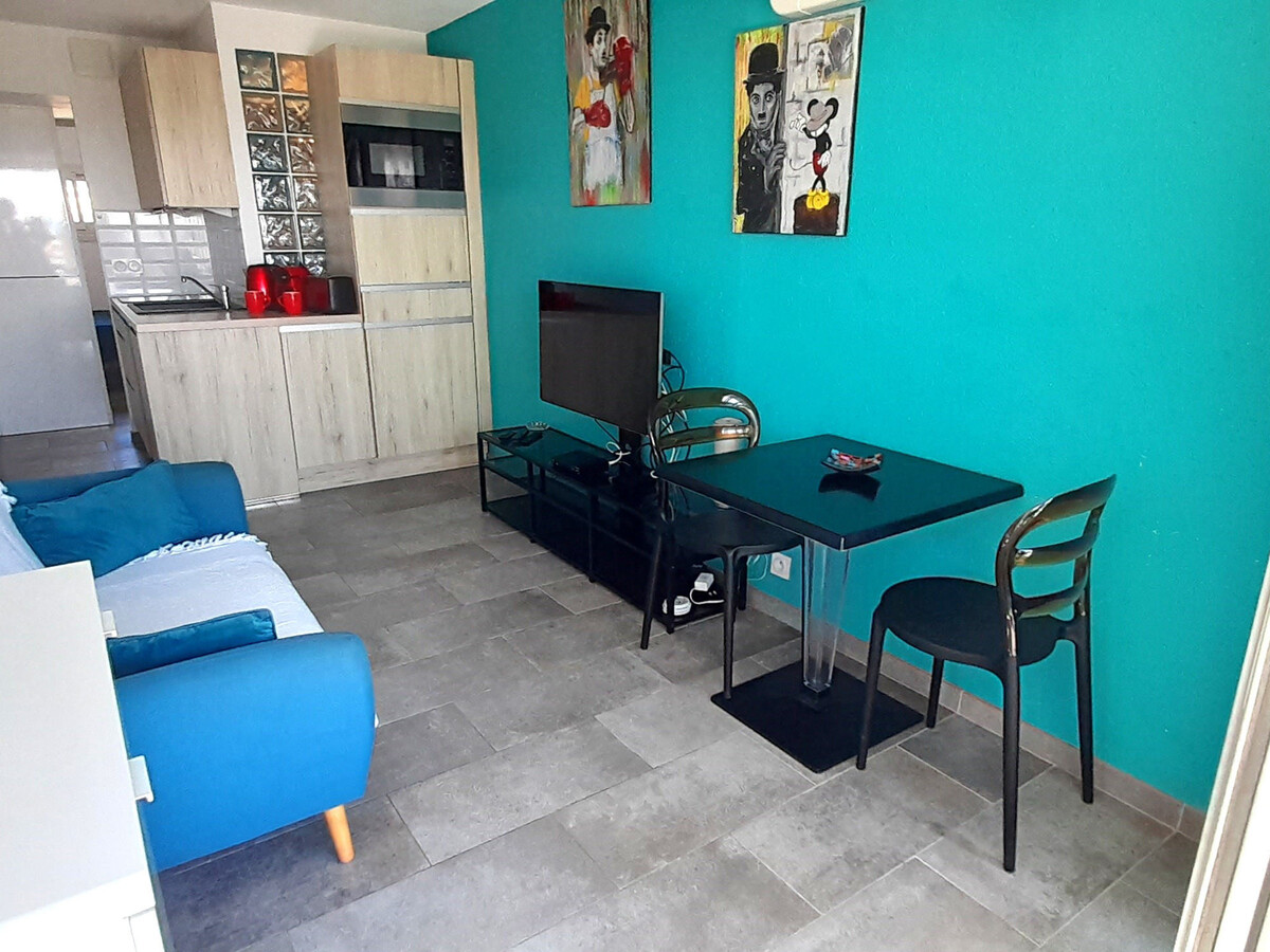 Appartement 2 pers. avec vue mer et terrasse au Cap d'Agde - Photo 9