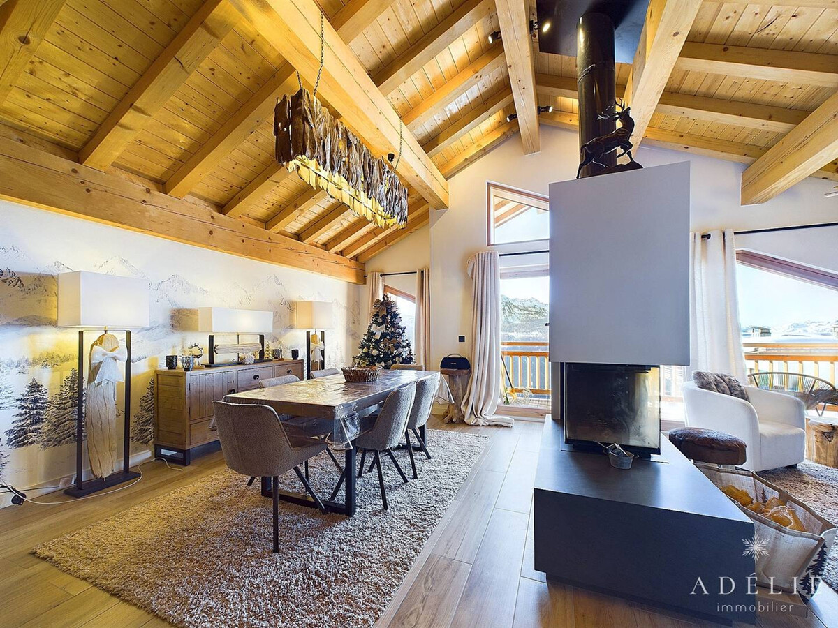 Appartement T4 neuf 102 m² avec cheminée à Montvalezan - Photo 5