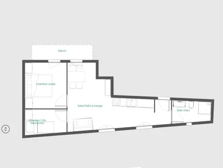 Appartement 31 m² La Clusaz, balcon Sud et casier à skis : photo 11