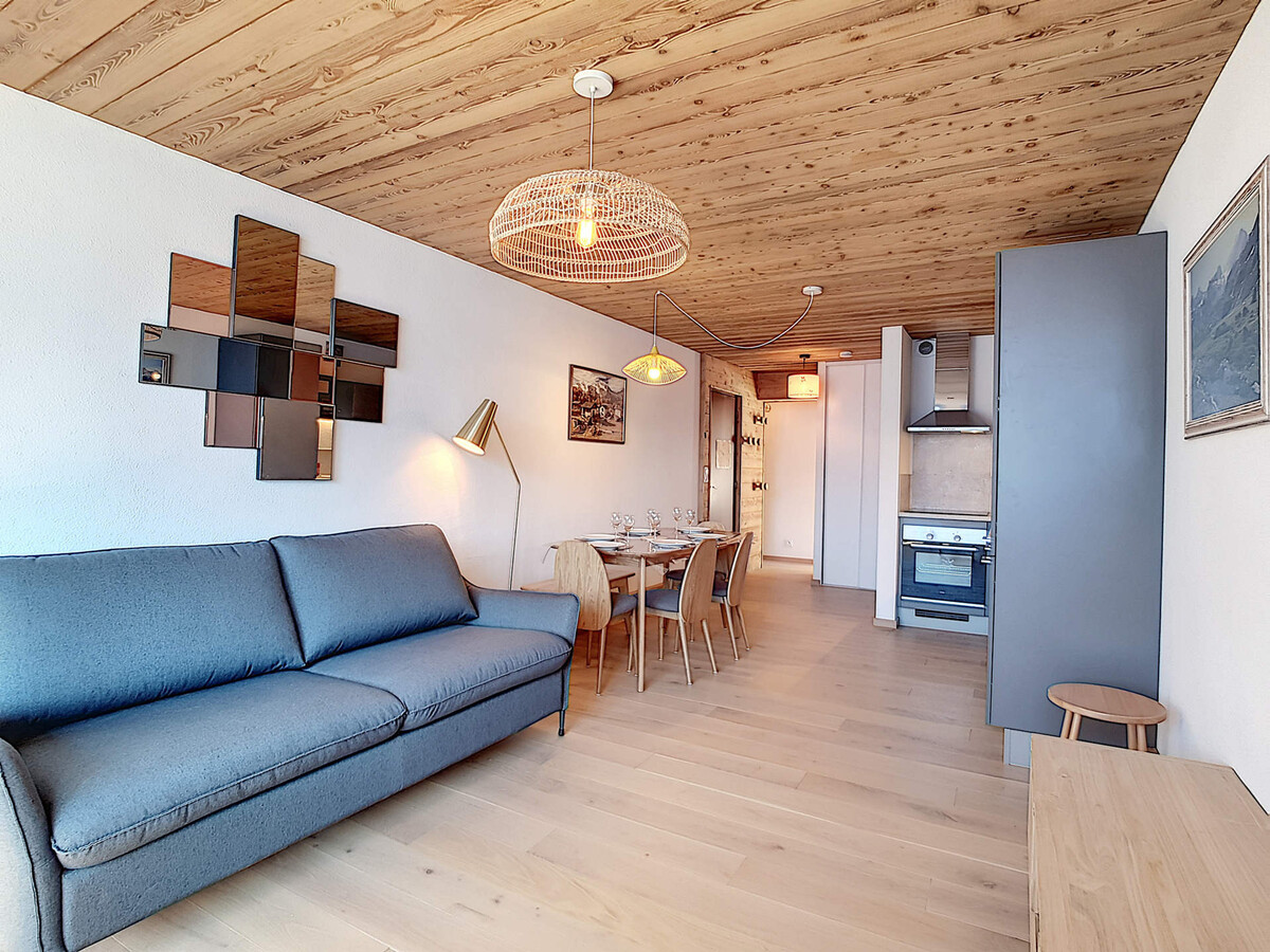 Appartement 6 pers La Clusaz, balcon sud, casier à skis - Photo 3