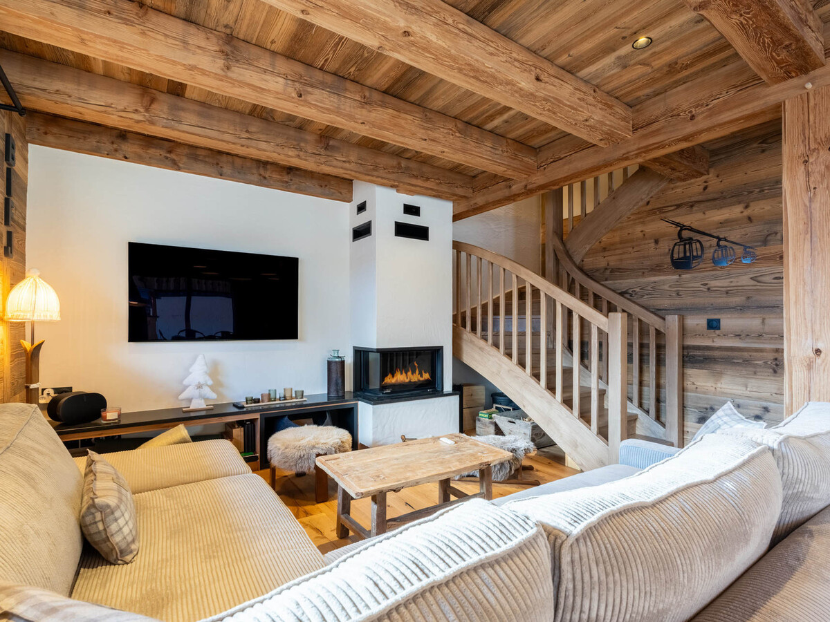 Demi-chalet 12 pers., 5 chambres, vue massifs - La Clusaz - Photo 1