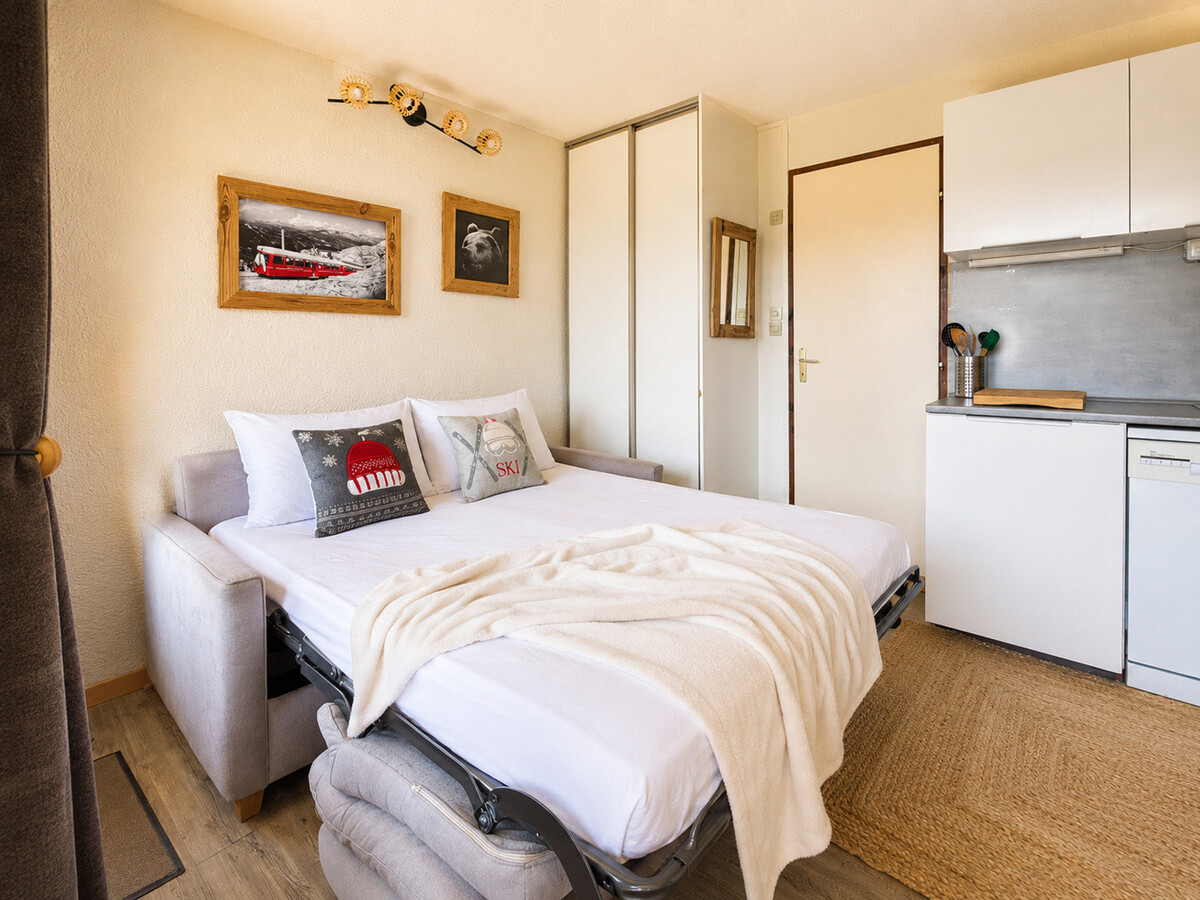 Studio cabine 4 pers. vue Mont Charvin + parking - Photo 8