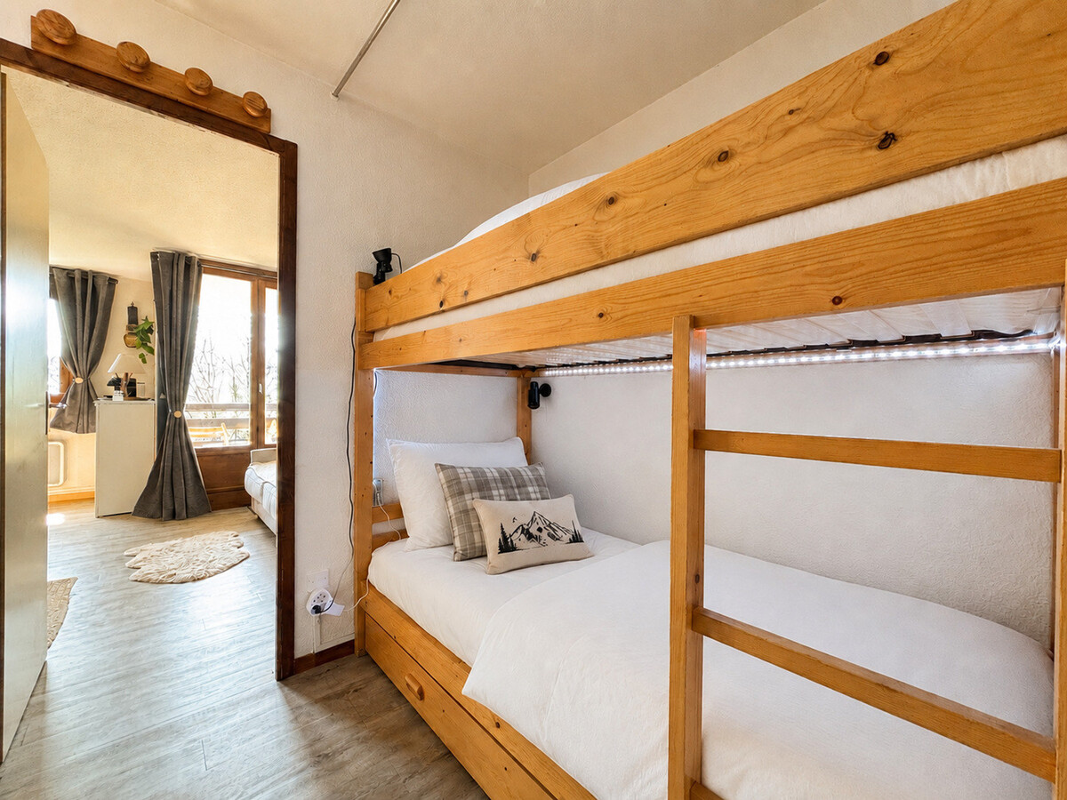 Studio cabine 4 pers. vue Mont Charvin + parking - Photo 9