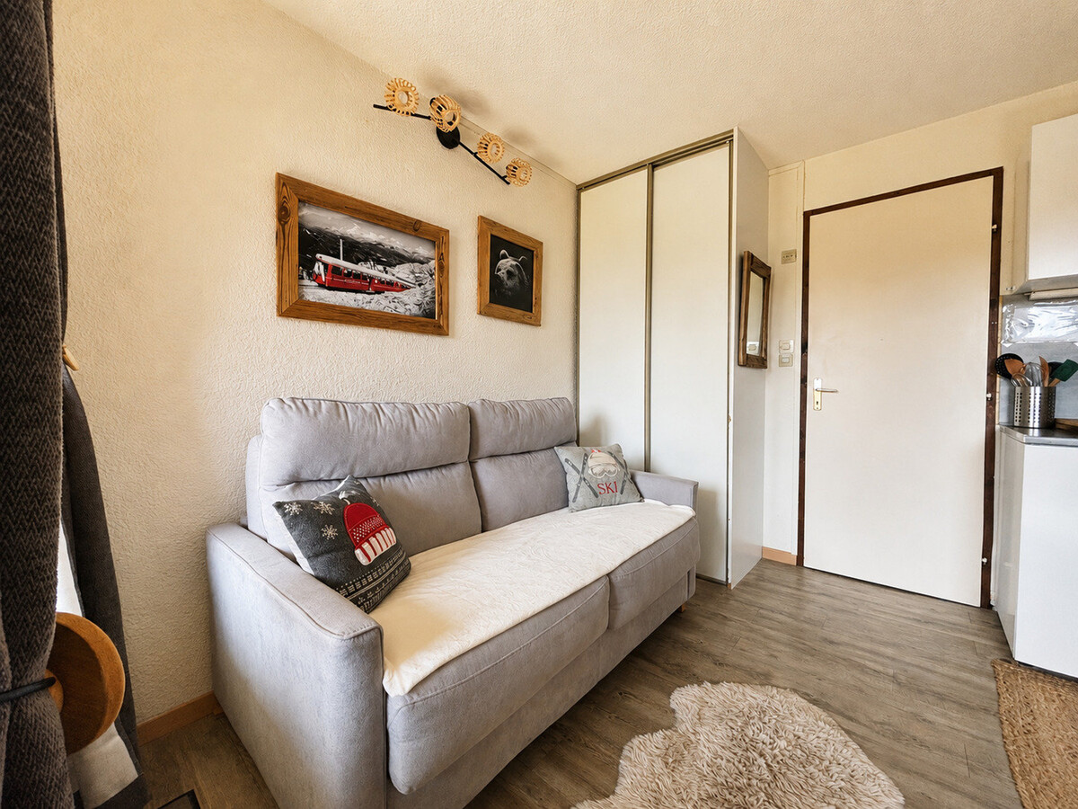 Studio cabine 4 pers. vue Mont Charvin + parking - Photo 11