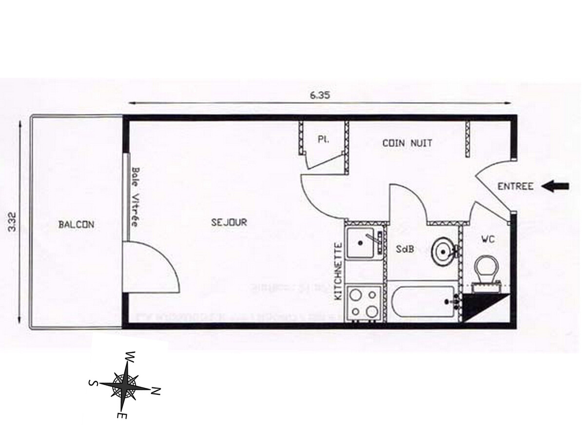 Studio 20 m² La Clusaz, balcon sud, 4 personnes - Photo 10