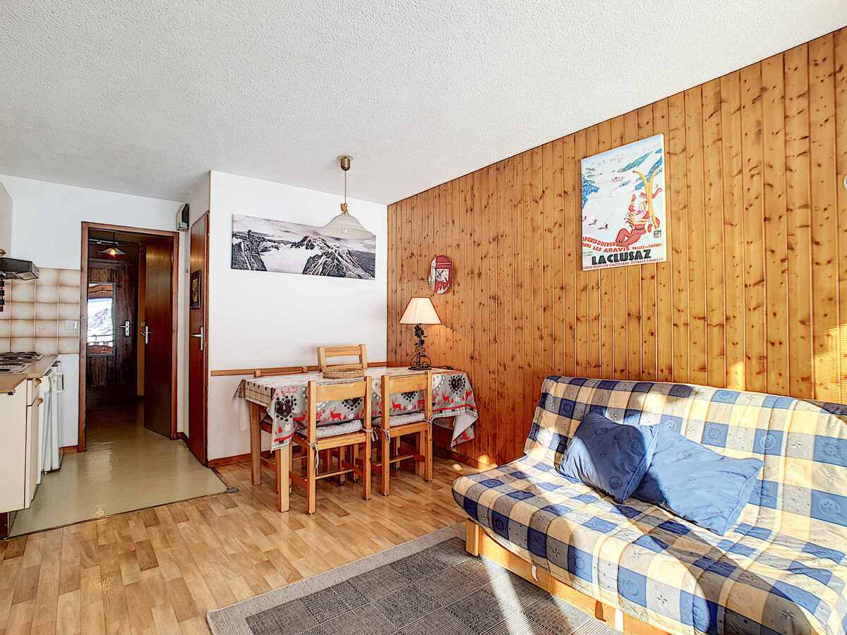 Studio 27 m² 6 pers La Clusaz, balcon Sud - Photo 2