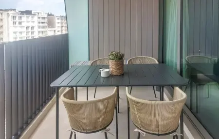 Appartement vue sur l'eau avec piscine à Ostende, à 100 m de la plage : photo 10