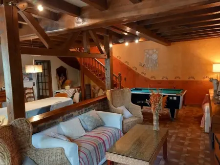 Gîte Moulin de Boisseau à Vinon : spa, billard, ping-pong : photo 14