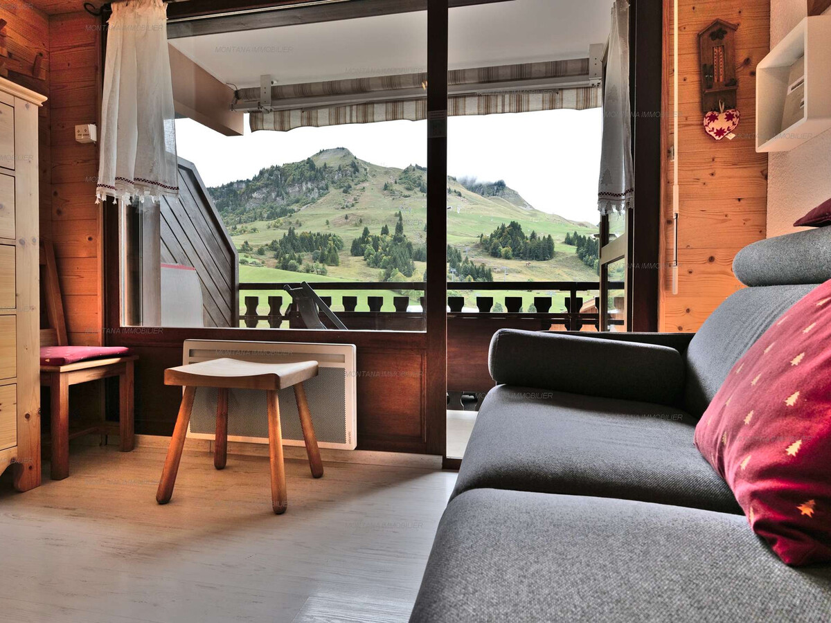 Studio savoyard 21m² au Grand-Bornand, balcon sud - Photo 3