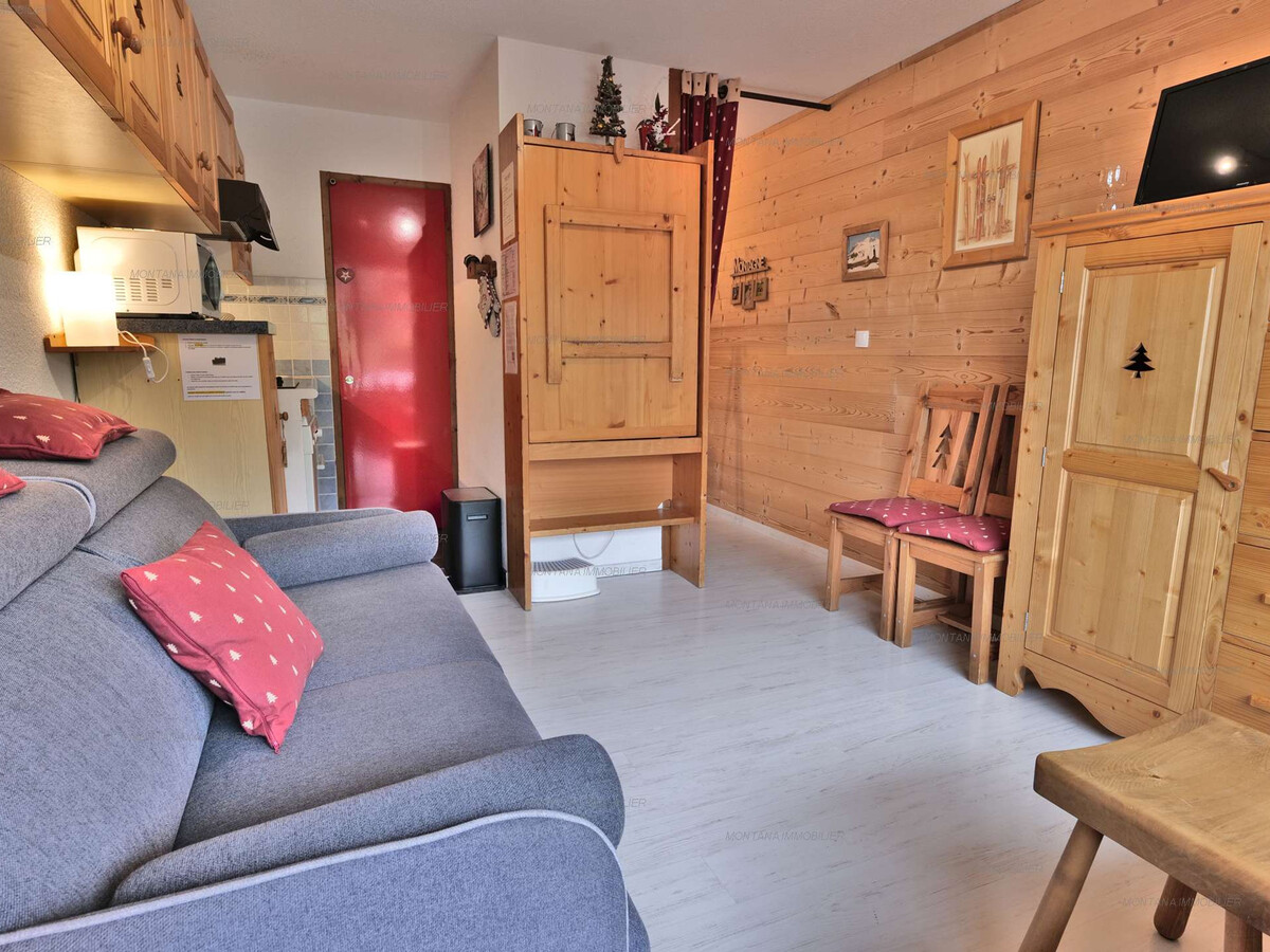 Studio savoyard 21m² au Grand-Bornand, balcon sud - Photo 4