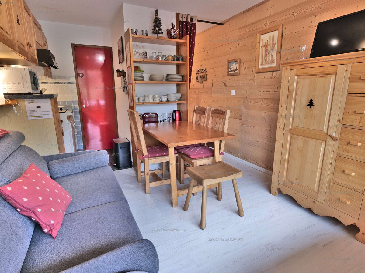 Studio savoyard 21m² au Grand-Bornand, balcon sud - Photo 5