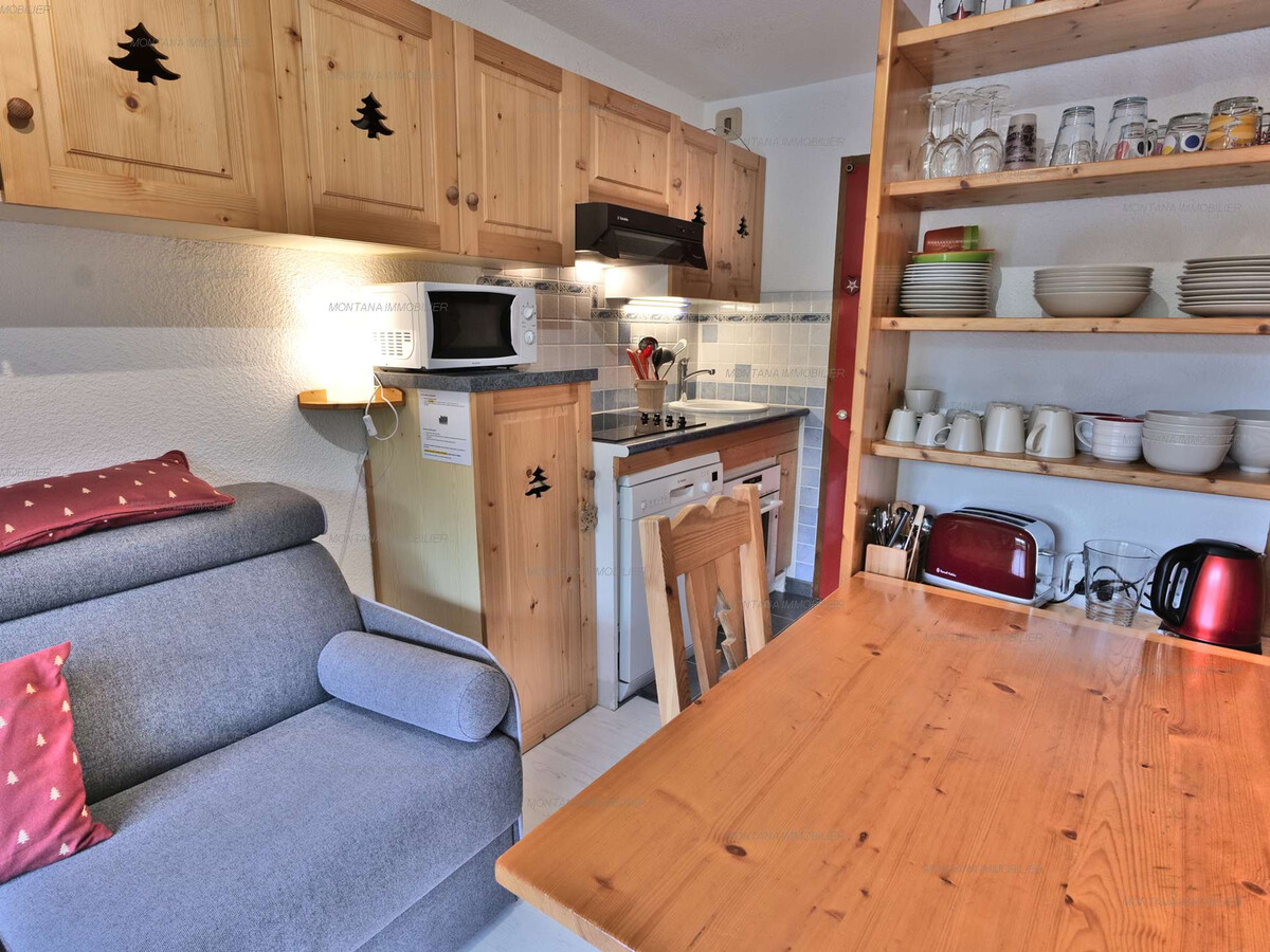 Studio savoyard 21m² au Grand-Bornand, balcon sud - Photo 6
