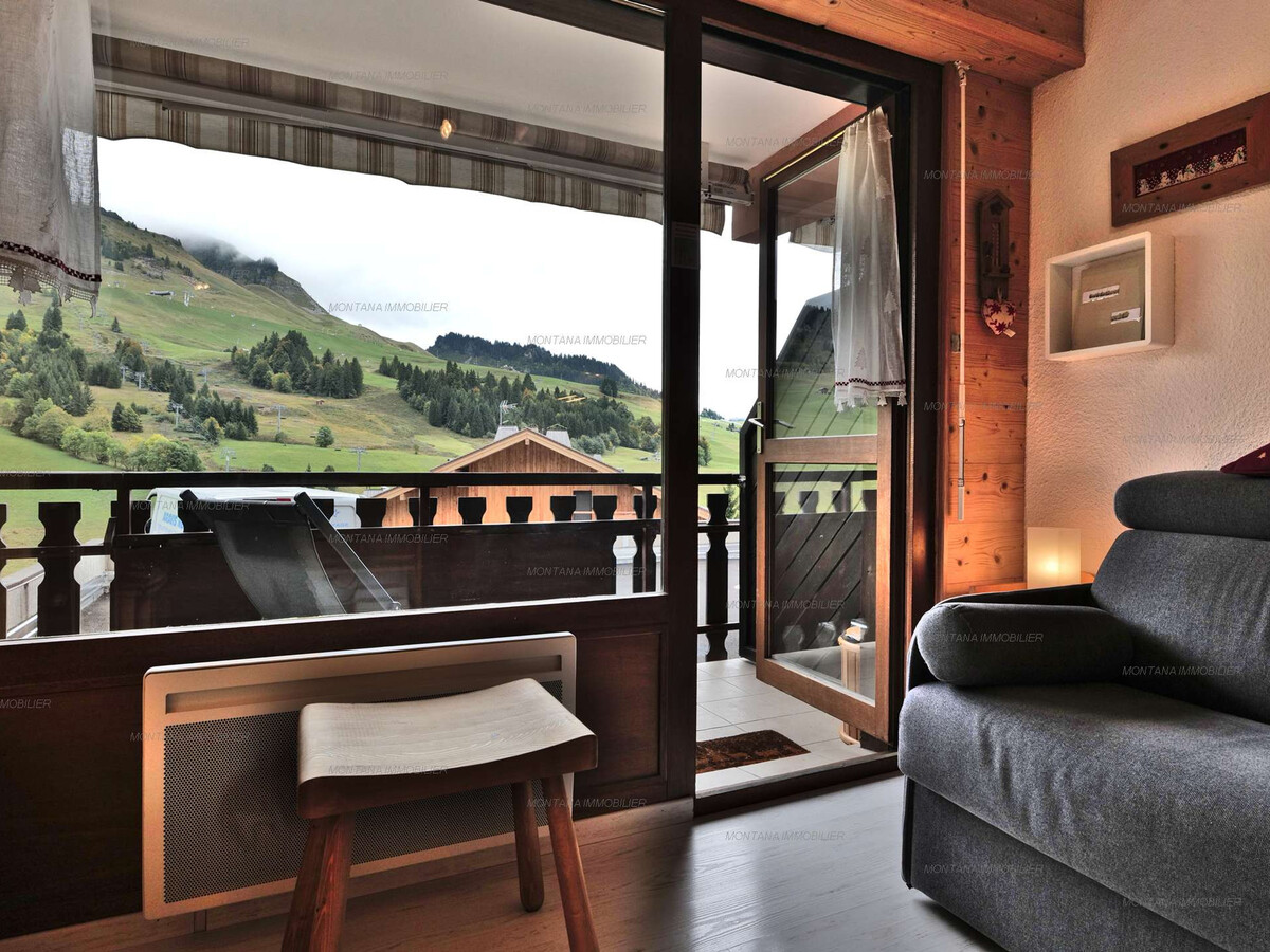 Studio savoyard 21m² au Grand-Bornand, balcon sud - Photo 13