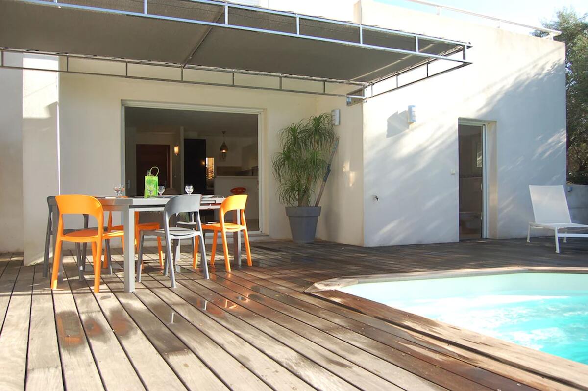 Villa 6 pers. Piscine & jacuzzi toute l'année à Monticello - Photo 5