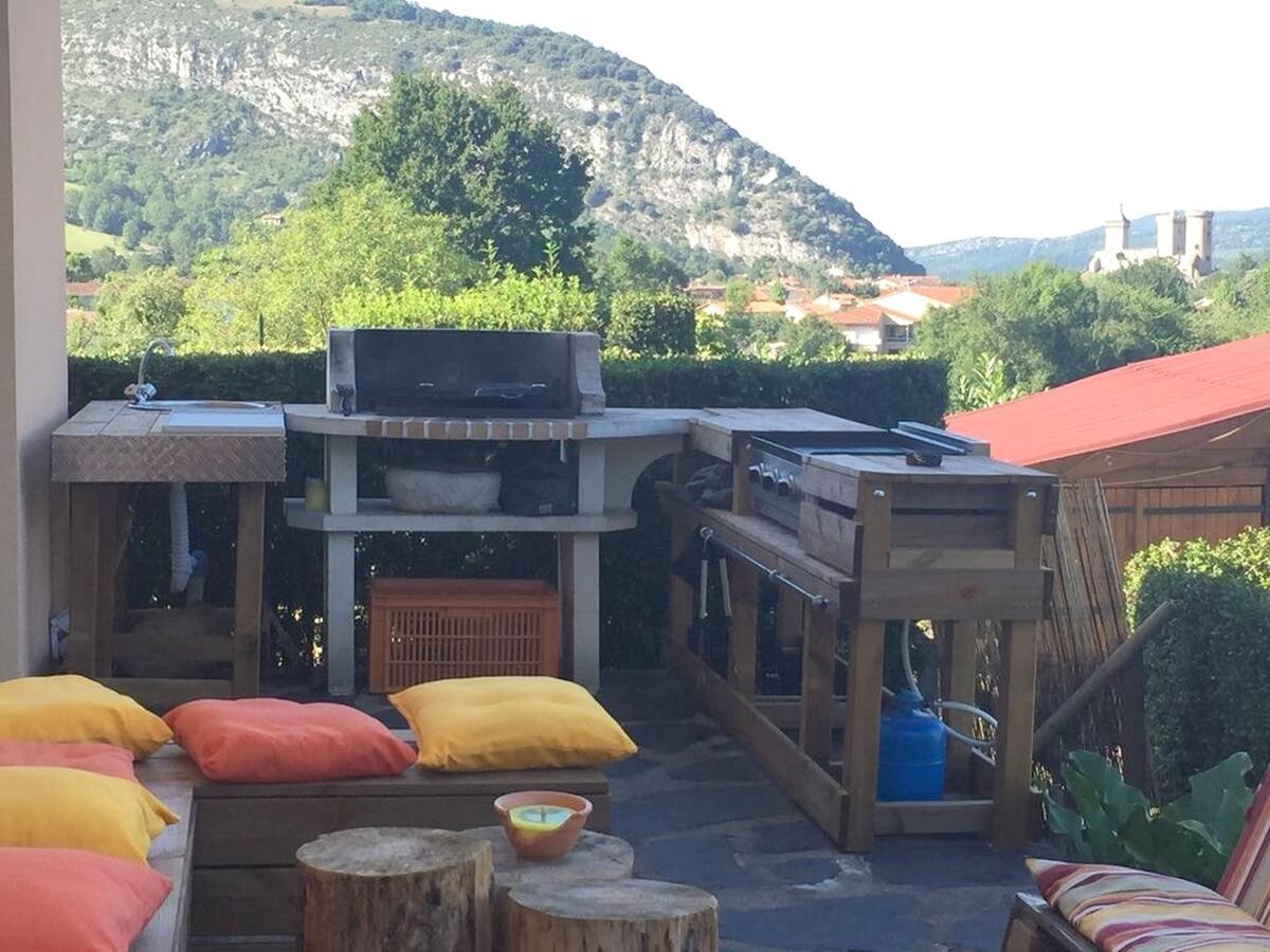 Villa 12 pers. Foix – Piscine, jacuzzi et vue montagne - Photo 12