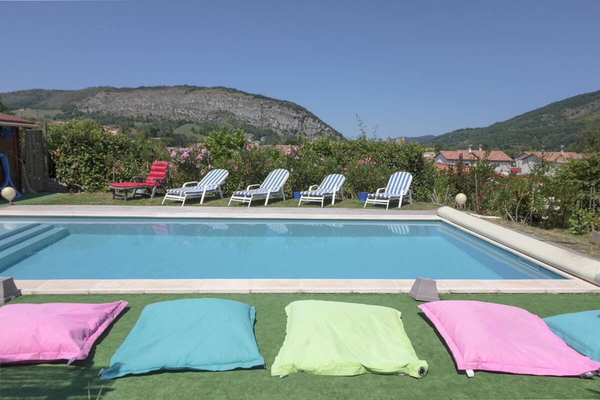 Villa 12 pers. Foix – Piscine, jacuzzi et vue montagne - Photo 22