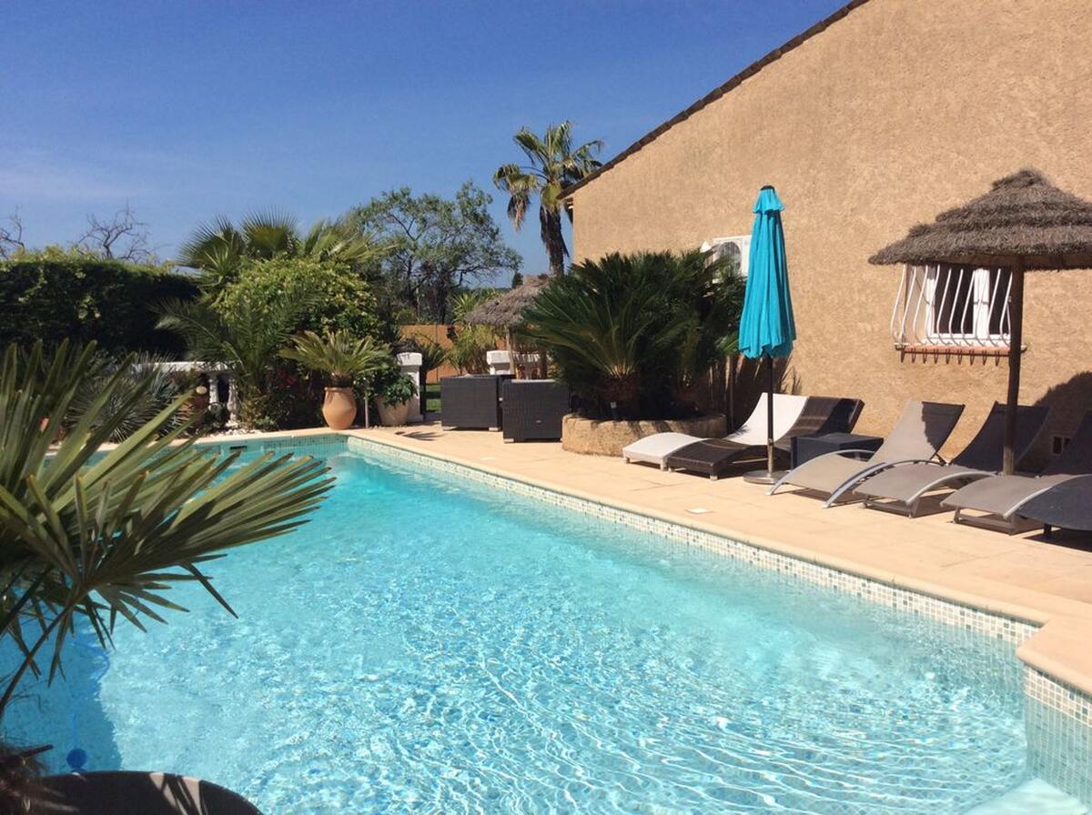 Villa 12 pers., 5 chambres, piscine privée à Carqueiranne - Photo 20