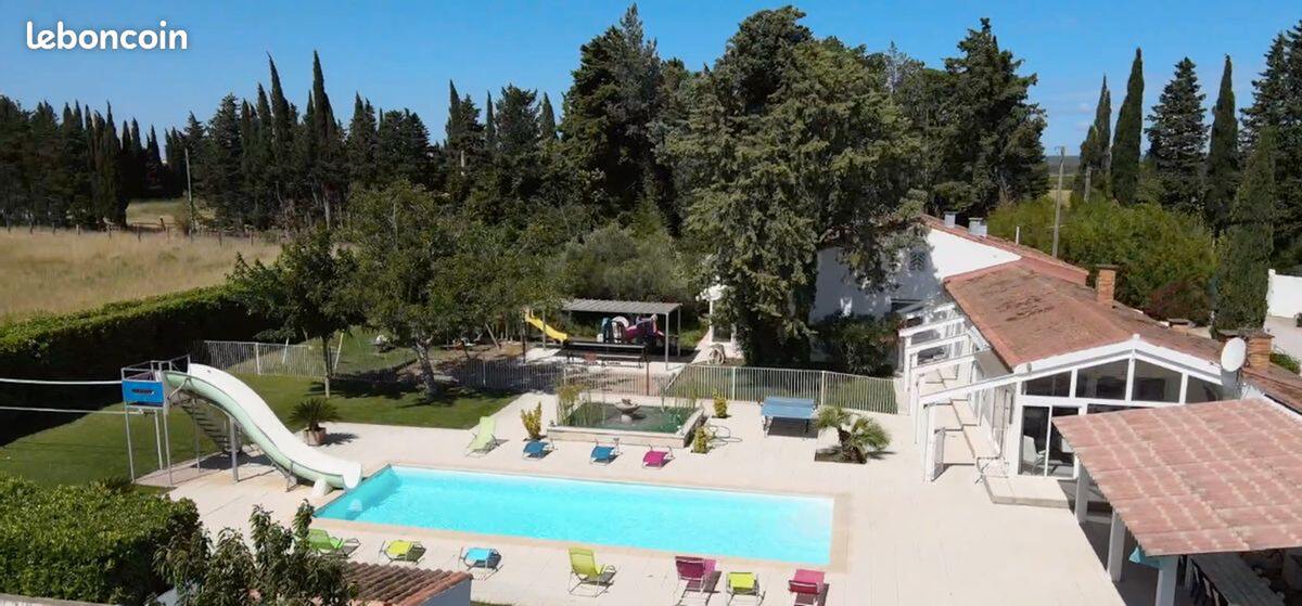 Villa 14 personnes à Meynes : piscine, sauna et terrain de jeux - Photo 34