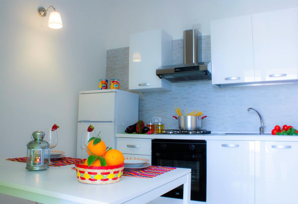 Appartement Balestrate, terrasse avec vue mer et jardin - Photo 8