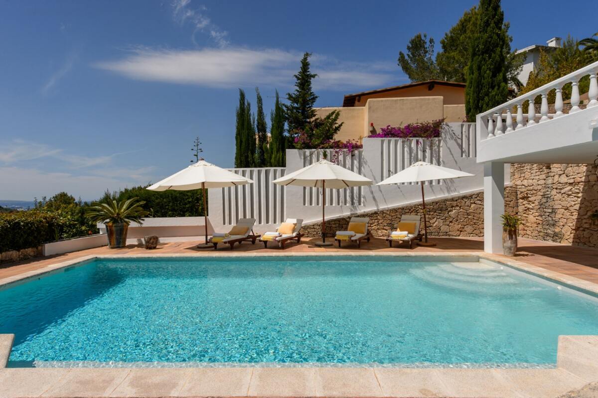 Villa Santa Eulalia avec piscine privée, vue mer et montagne - Photo 32