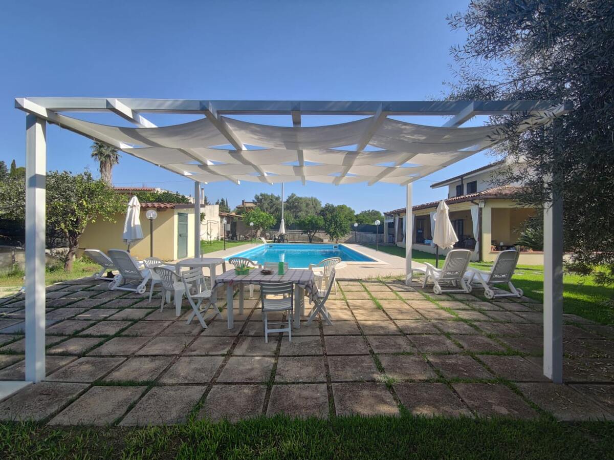 Villa 6 pers. Floridia : piscine privée & vue montagne - Photo 4