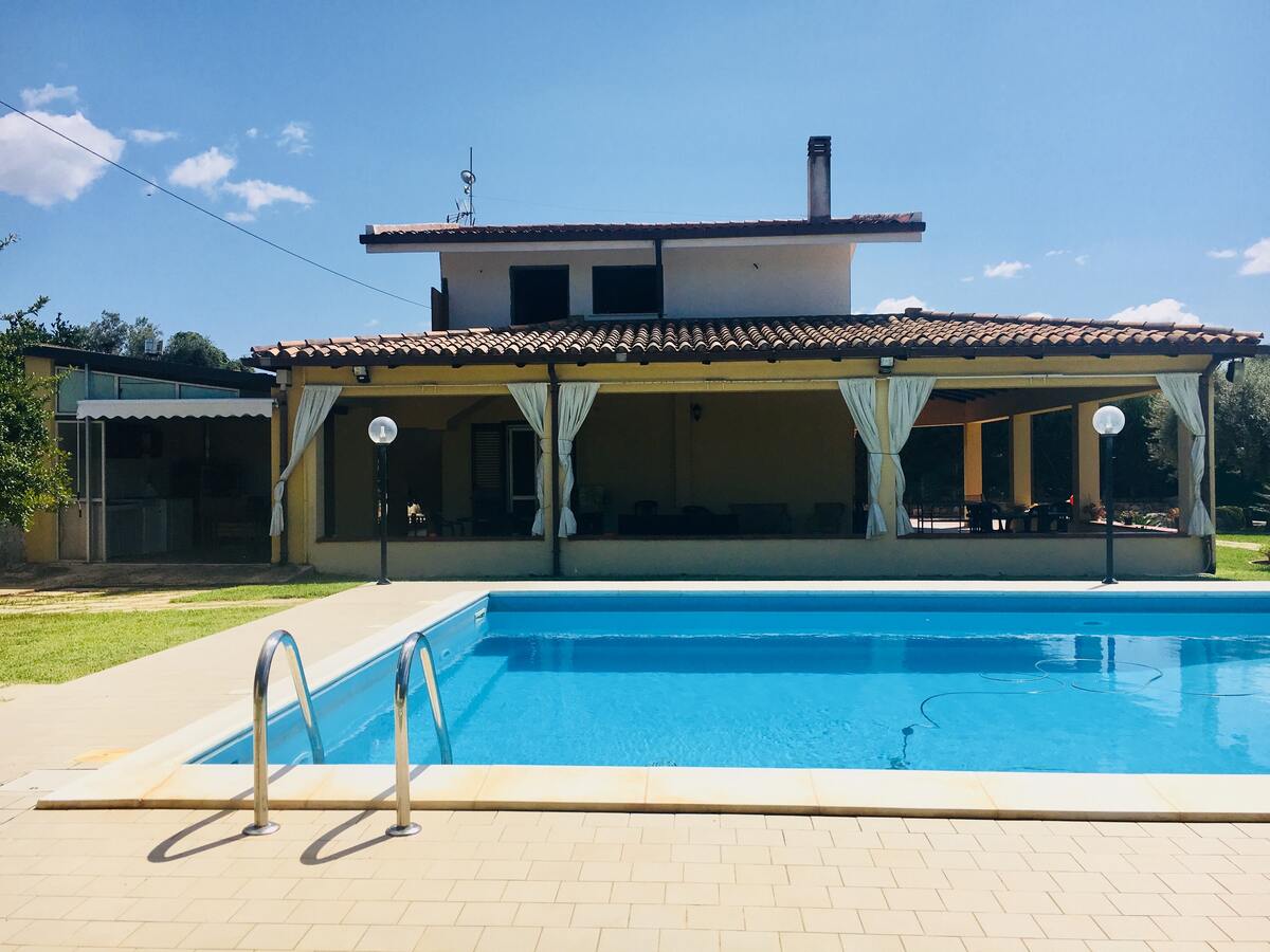 Villa 6 pers. Floridia : piscine privée & vue montagne - Photo 5
