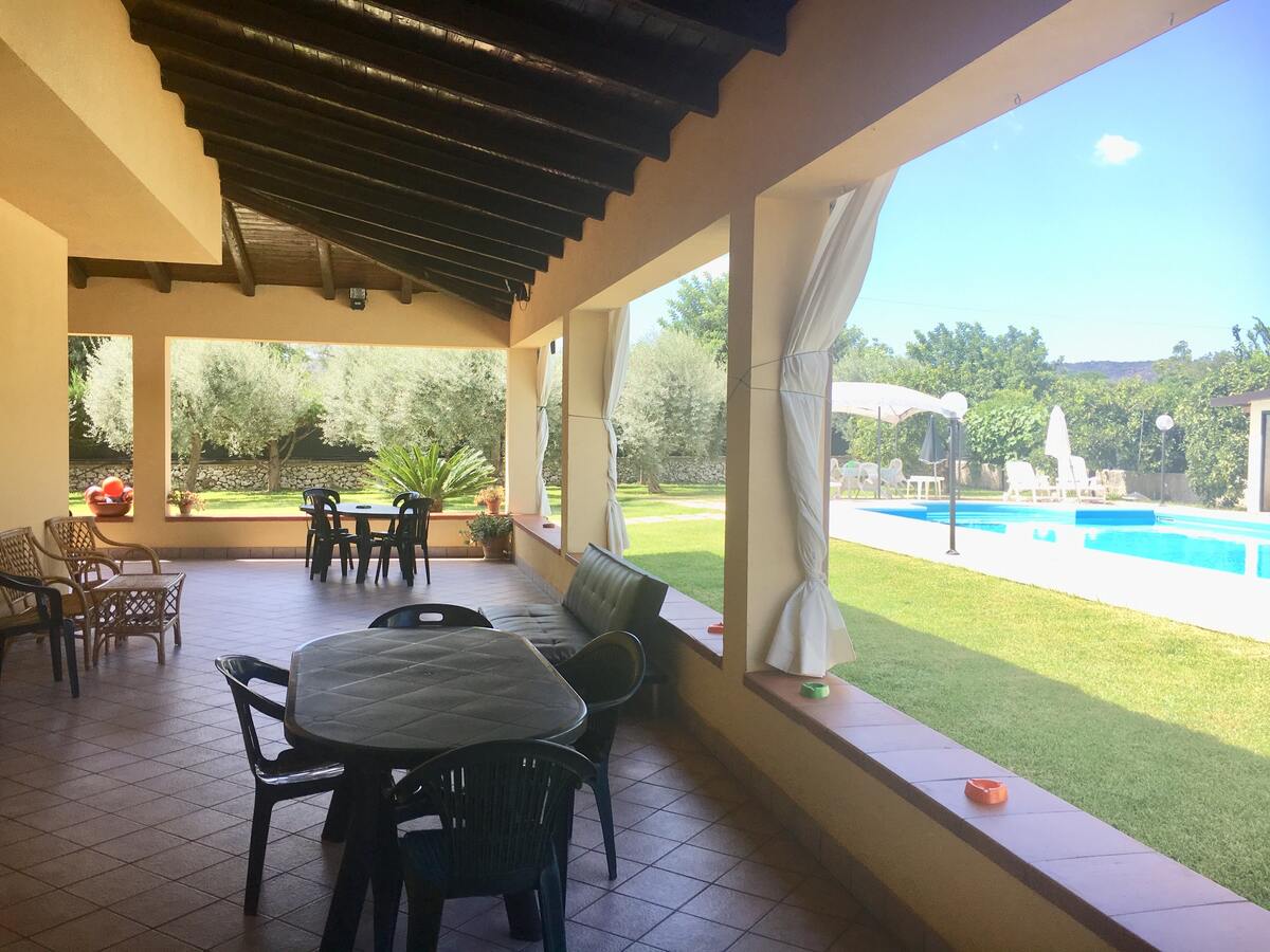 Villa 6 pers. Floridia : piscine privée & vue montagne - Photo 10