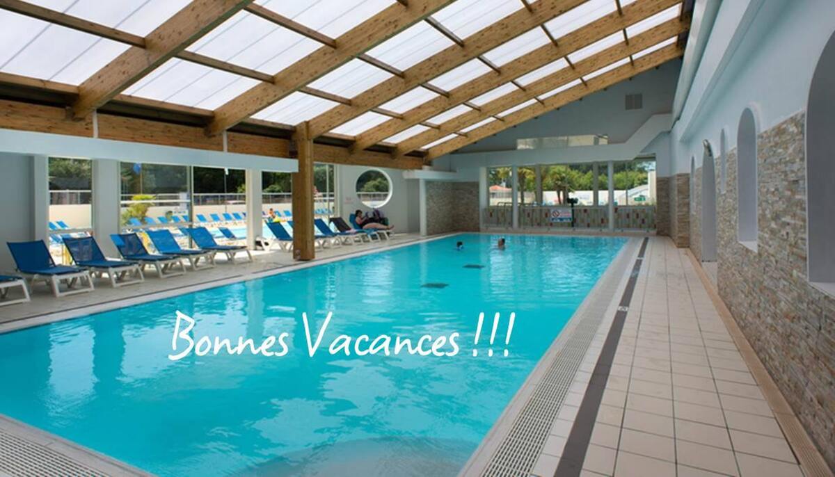 Bungalow 6 pers. à Saint-Jean-de-Monts, piscine & terrasse - Photo 13