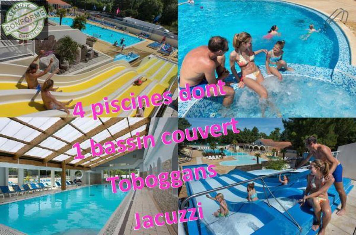 Bungalow 6 pers. à Saint-Jean-de-Monts, piscine & terrasse - Photo 15
