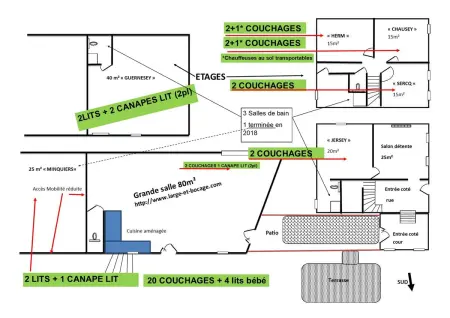 Villa en campagne au Locheur + Piscine, Villa 15 personnes à Le Locheur - Photo 9