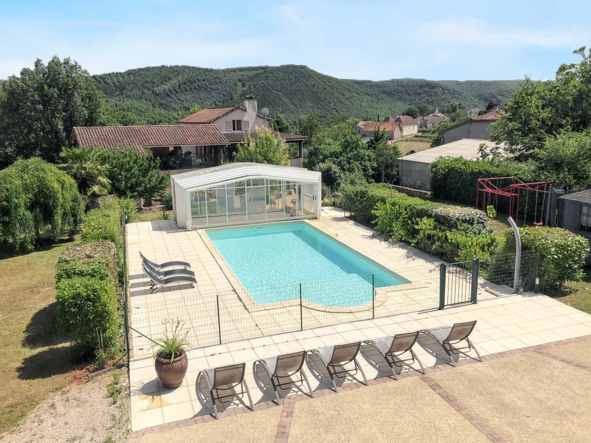 Maison 7 pers. à Saint-Géry, piscine et vue montagne - Photo 5