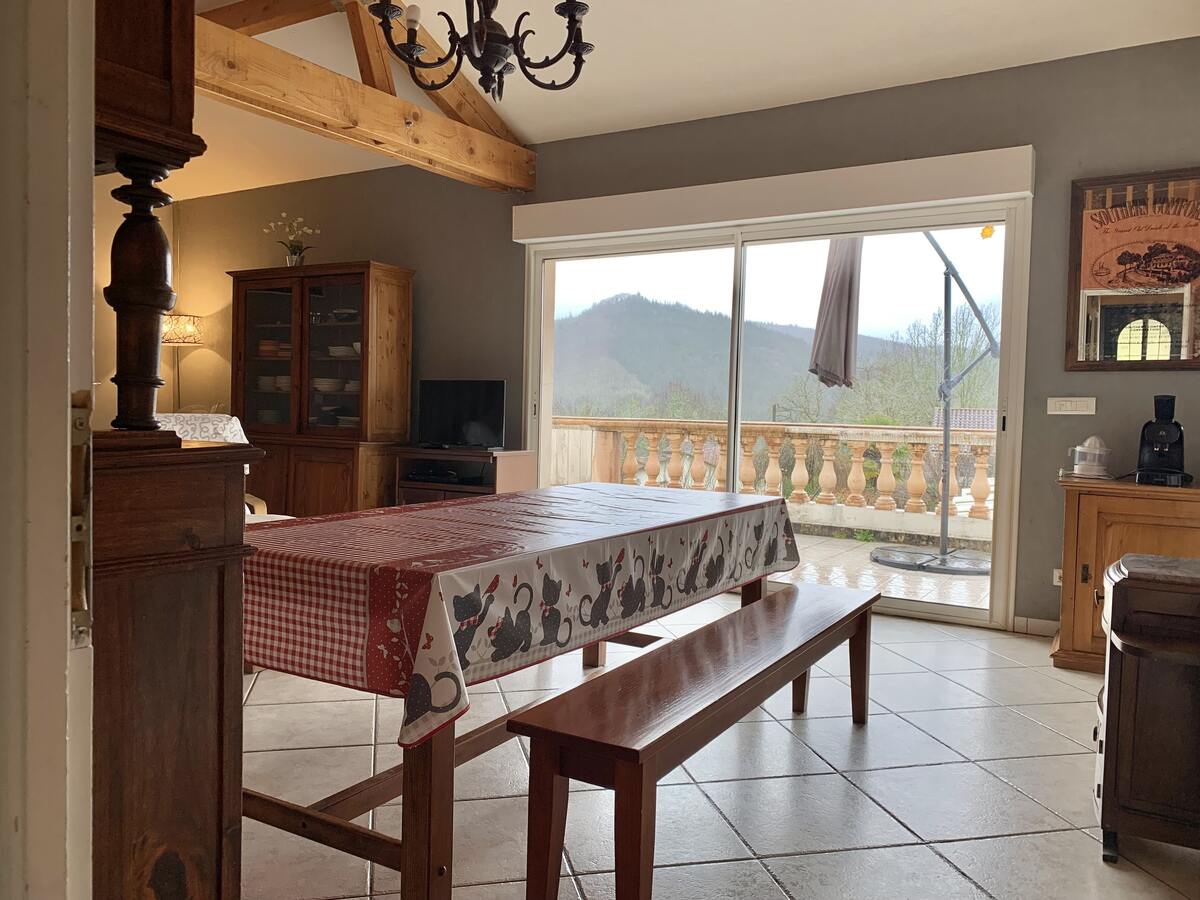 Maison 7 pers. à Saint-Géry, piscine et vue montagne - Photo 10