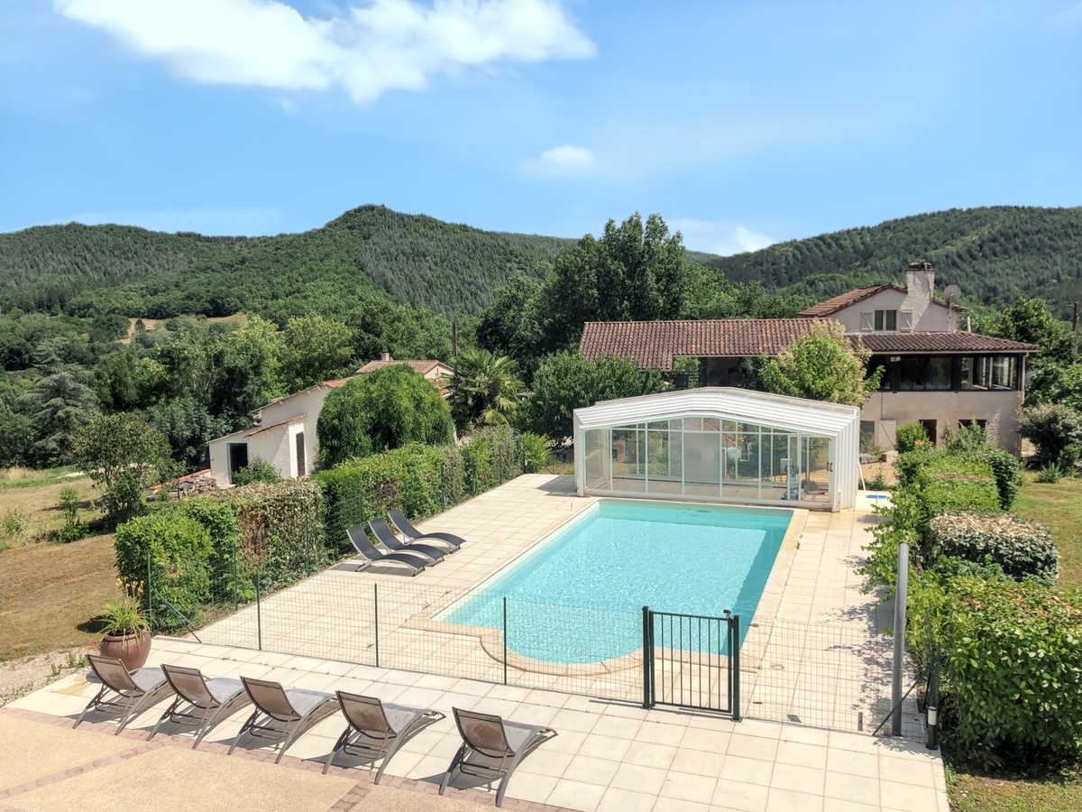 Maison 7 pers. à Saint-Géry, piscine et vue montagne - Photo 21