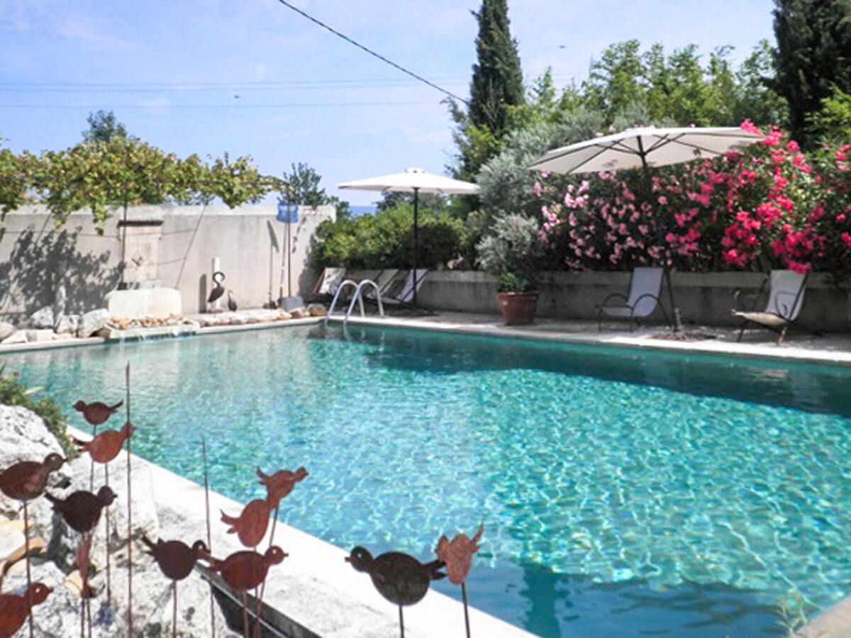 Maison 4 pers. à Oppède, piscine et vue montagne - Photo 3