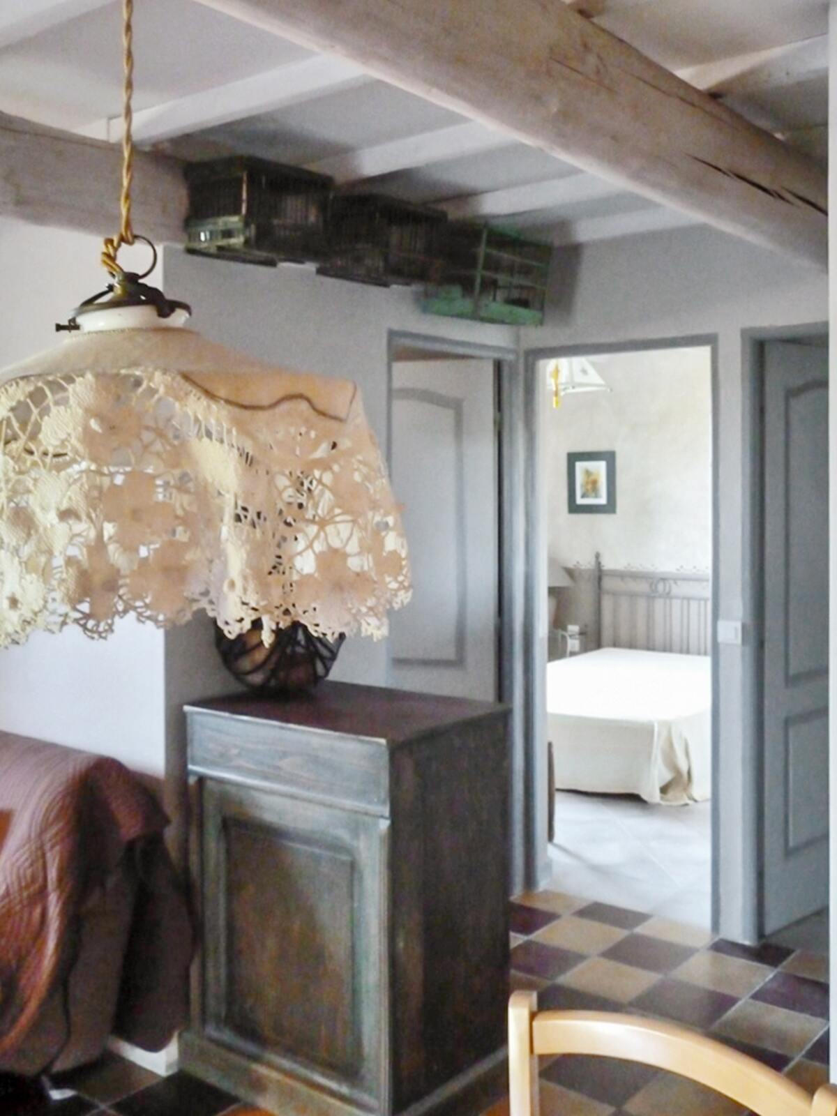 Maison 4 pers. à Oppède, piscine et vue montagne - Photo 11