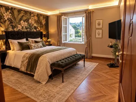 Villa de charme à Ribérac, piscine privée et jardin clos : photo 8