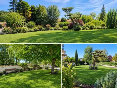 Villa de charme à Ribérac, piscine privée et jardin clos : photo 24