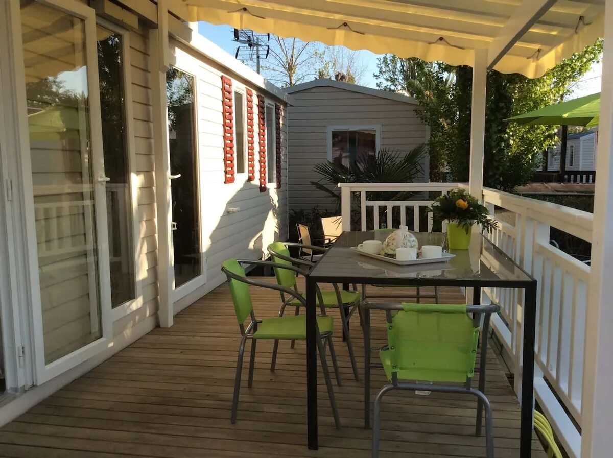 Bungalow 45 m² 6 pers., terrasse et piscine à Vias - Photo 6