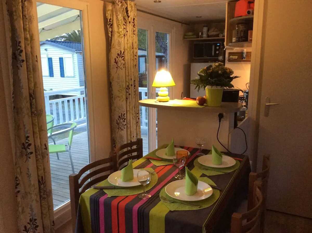 Bungalow 45 m² 6 pers., terrasse et piscine à Vias - Photo 8