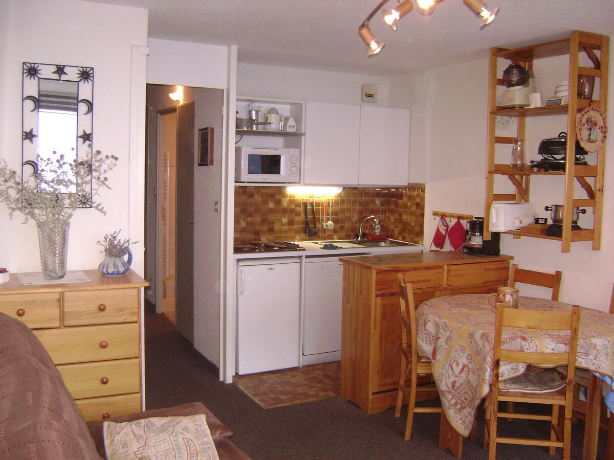 Studio 30 m² avec balcon et vue montagne à Montgenèvre - Photo 9