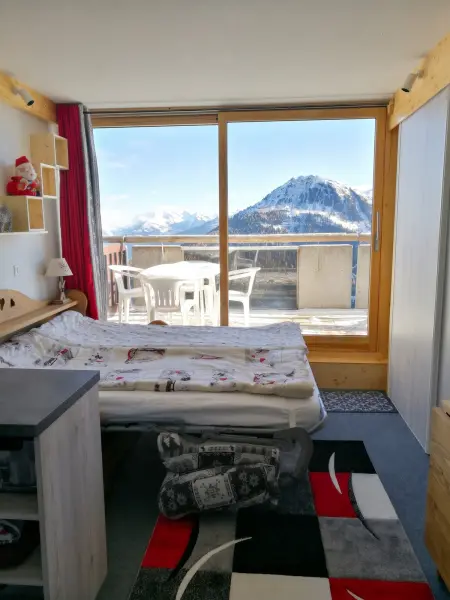 Appartement 28 m² vue montagne au pied des pistes, La Plagne : photo 5
