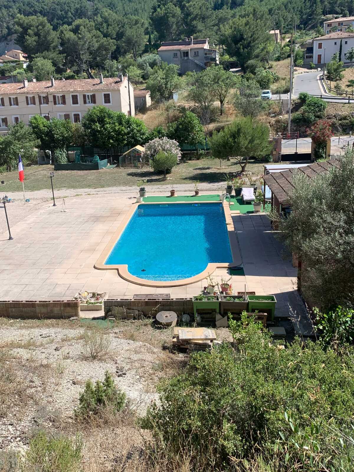 Appartement 4 pers. piscine & jardin à Roquefort-la-Bédoule - Photo 36