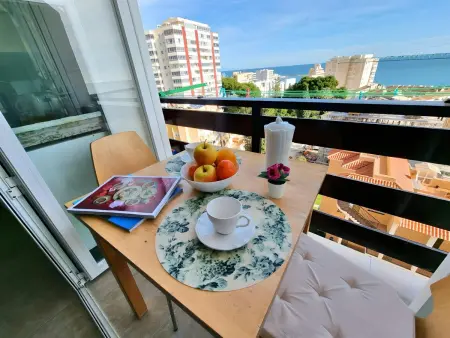 Location appartement à Benalmádena, Studio agréable avec vue sur la mer à Benalmádena, 30 m², piscine