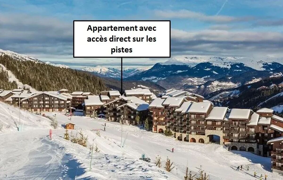 Studio 27 m² à Méribel Mottaret, vue montagne et balcon - Photo 1