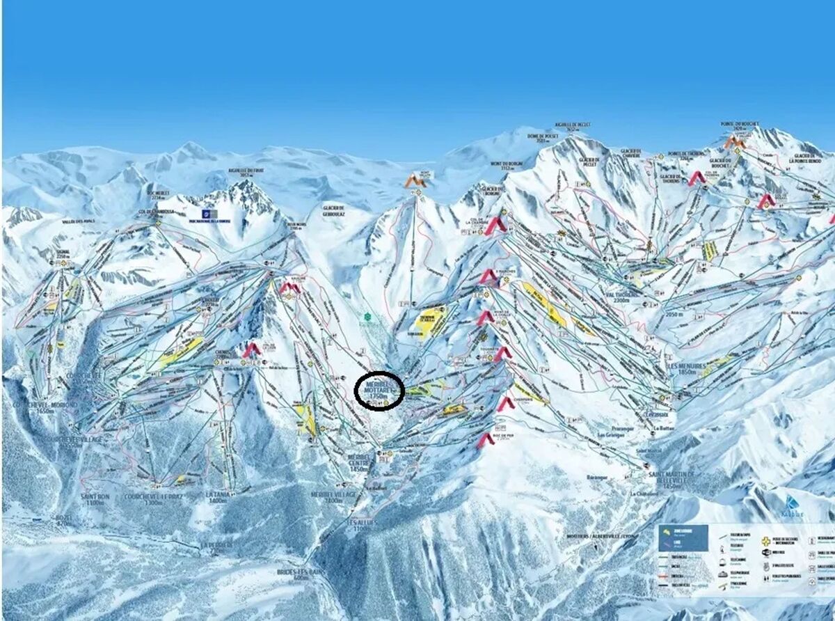 Studio 27 m² à Méribel Mottaret, vue montagne et balcon - Photo 9
