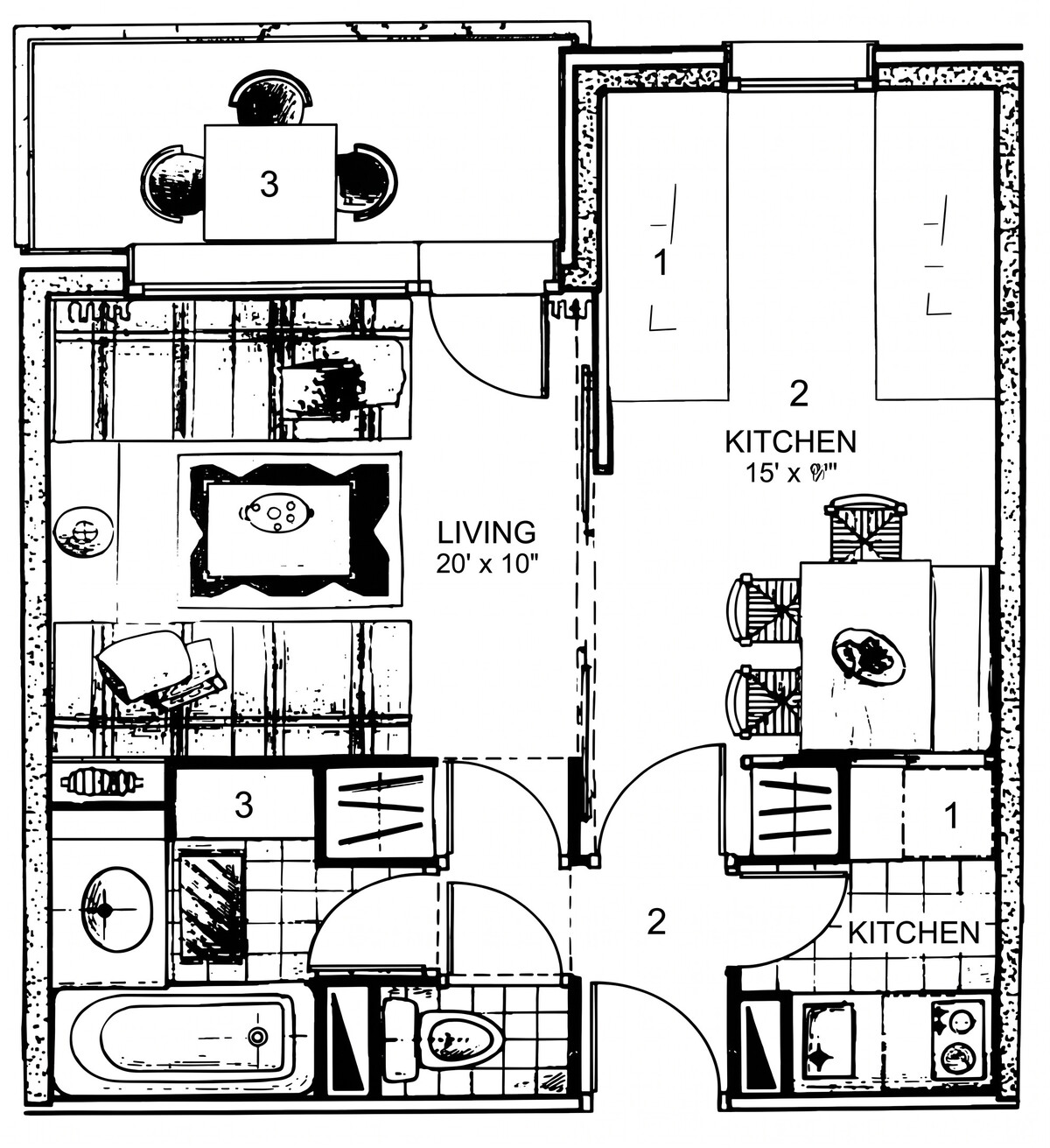 Studio 27 m² à Méribel Mottaret, vue montagne et balcon - Photo 10