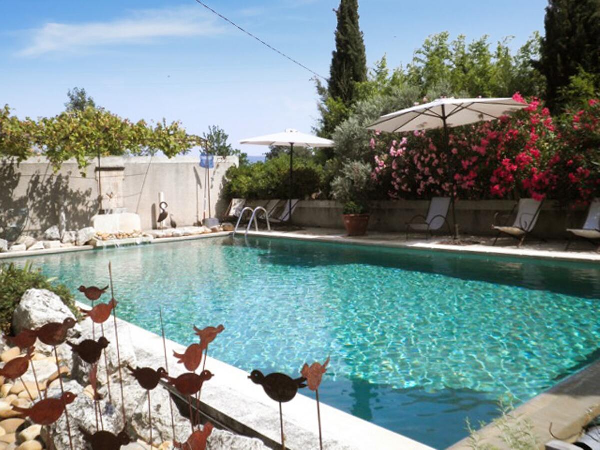Appartement avec piscine partagée et vue montagne à Oppède, 4 pers. - Photo 1